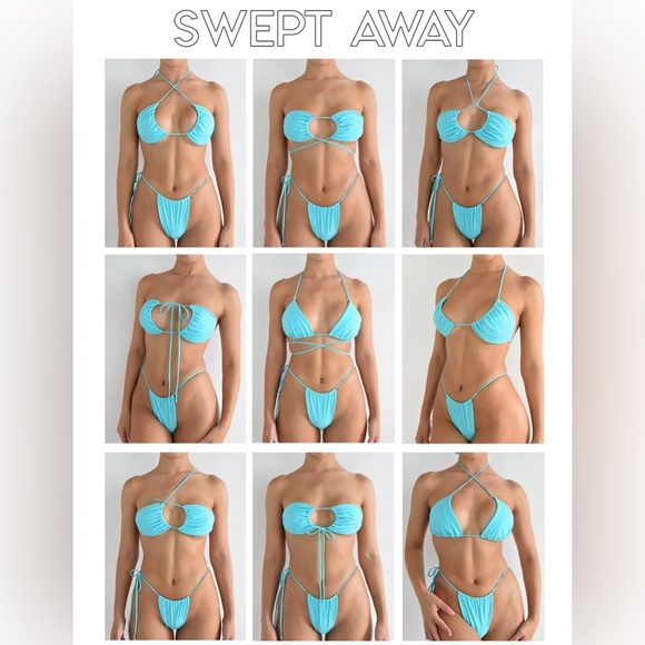 Heart of Sun Swim Swept Away S/M bikini set in Voltage Highlighter Lime swimsuit - Picture 12 of 12